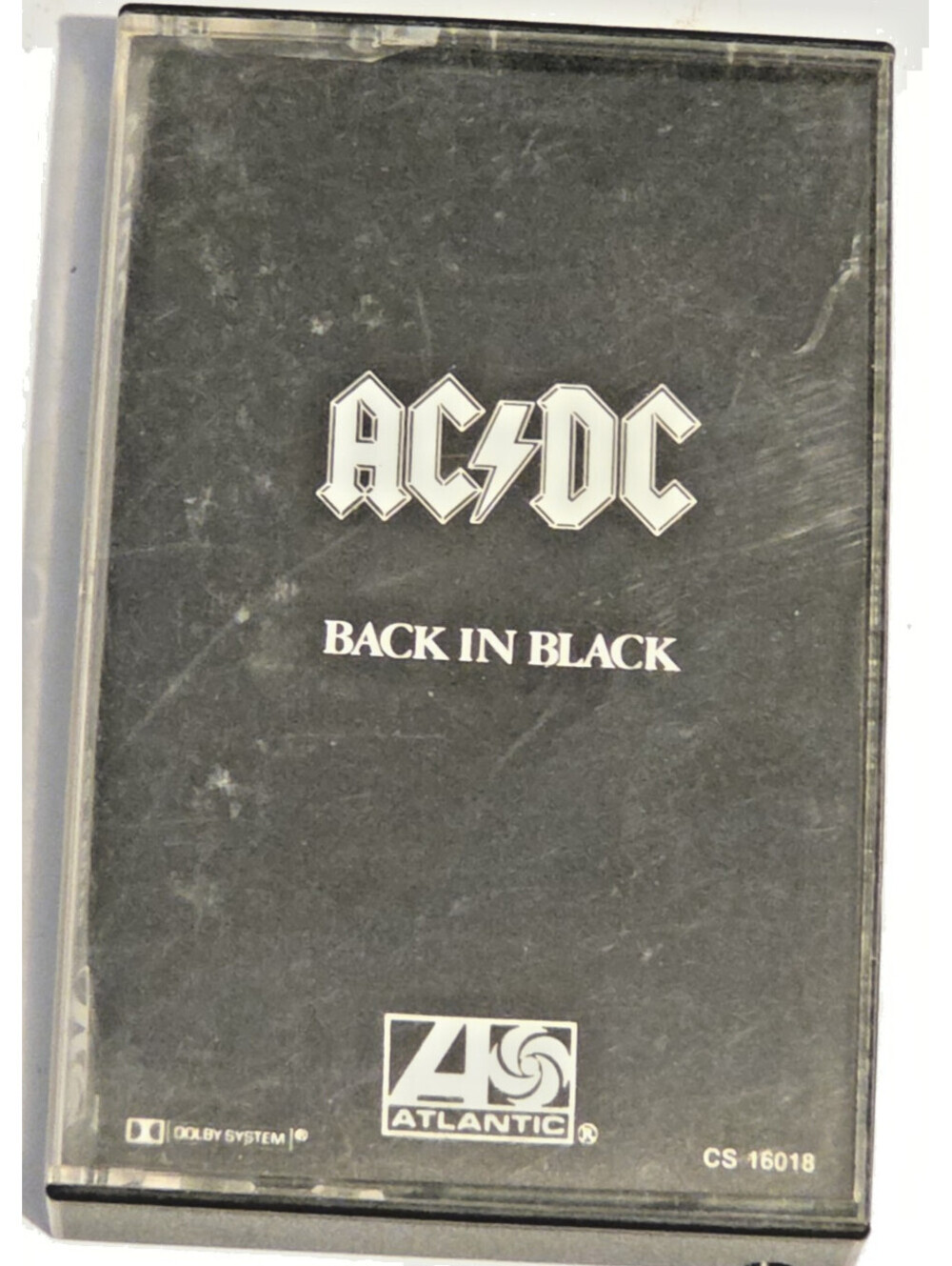 AC/DC Back In Black Cassette 1980 Columbia House Club CS Atlantic Johnson Debut